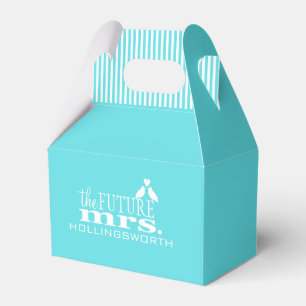 The Future Mrs.-Blue Wedding Favour Box