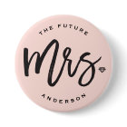 The Future Mrs. Brush Script Diamond Bridal Party