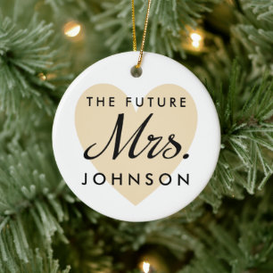 The Future Mrs. Ceramic Tree Decoration