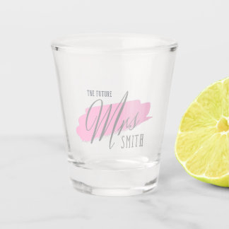 The Future Mrs Smith- Gray & Pink Shot Glass 
