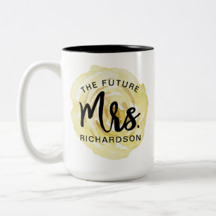 The Future Mrs. Watercolor Floral Mug