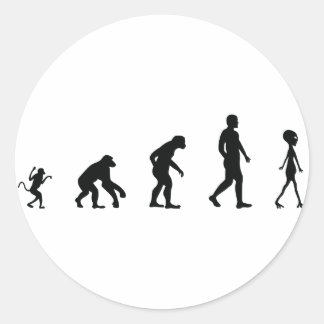 The Future of Human Evolution Classic Round Sticker