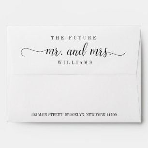 The Future Return Address Wedding Envelope