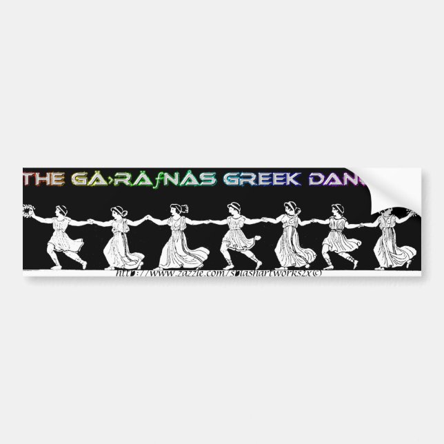 "The GÄ›rÄƒnÅs greek dancers" Bumper Sticker (Front)