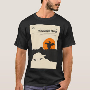 The Gal�pagos Islands Vintage Minimal Travel Poste T-Shirt