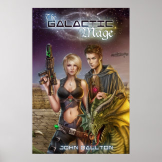 The Galactic Mage Book Cover Poster