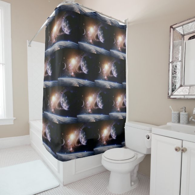 THE GALAXY     SHOWER CURTAIN (In Situ)