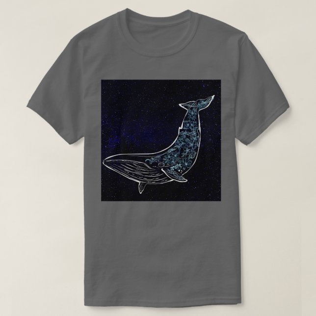 The Galaxy Whale T-Shirt (Design Front)