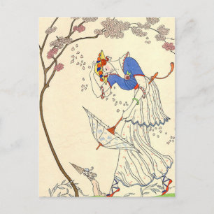 The Gale by George Barbier Postcard