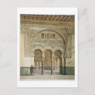 The Gallery of the Court of Lions at the Alhambra, Postcard