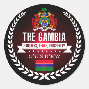 The Gambia Classic Round Sticker