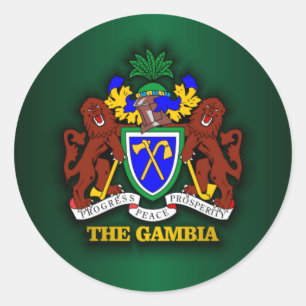 The Gambia COA Classic Round Sticker