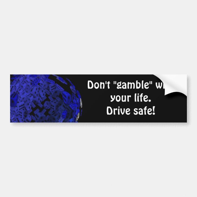 The gamblers Dice gifts Bumper Sticker (Front)