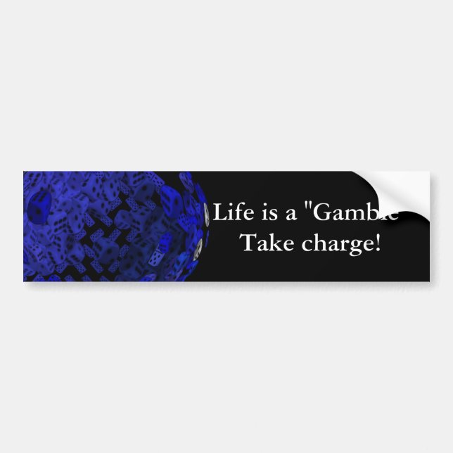 The gamblers Dice gifts Bumper Sticker (Front)