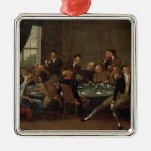 The Gambling House Metal Ornament