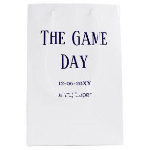the game day football club match name year date medium gift bag