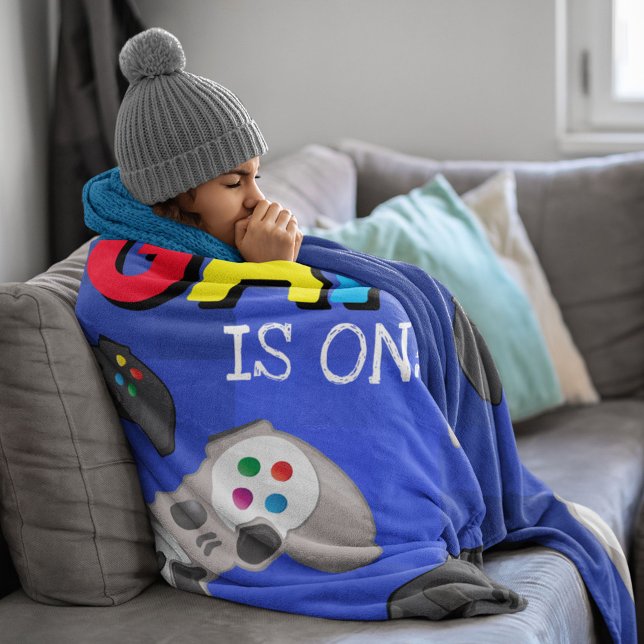 The Game Is On! | Video Game Fleece Blanket (Creator Uploaded)