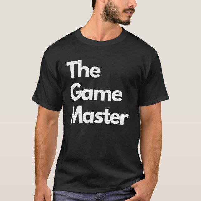 The Game Master  minimalist titles T-Shirt (Front)