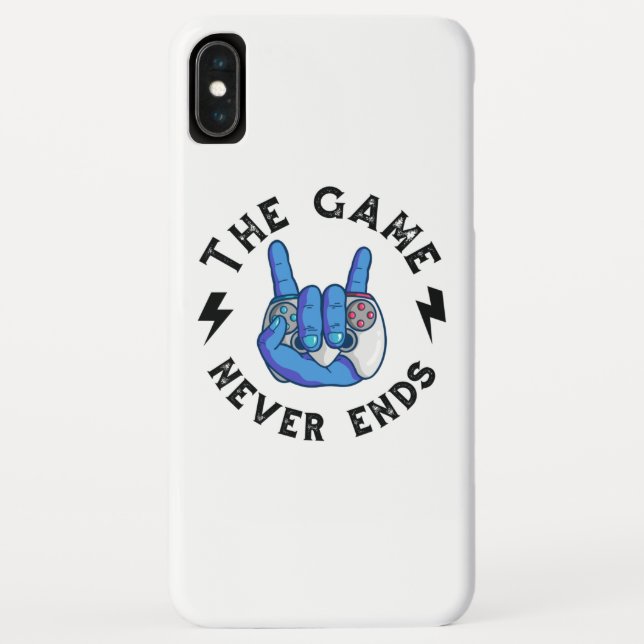 The Game never ends Case-Mate iPhone Case (Back)