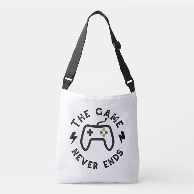 The Game never ends Crossbody Bag (Front)