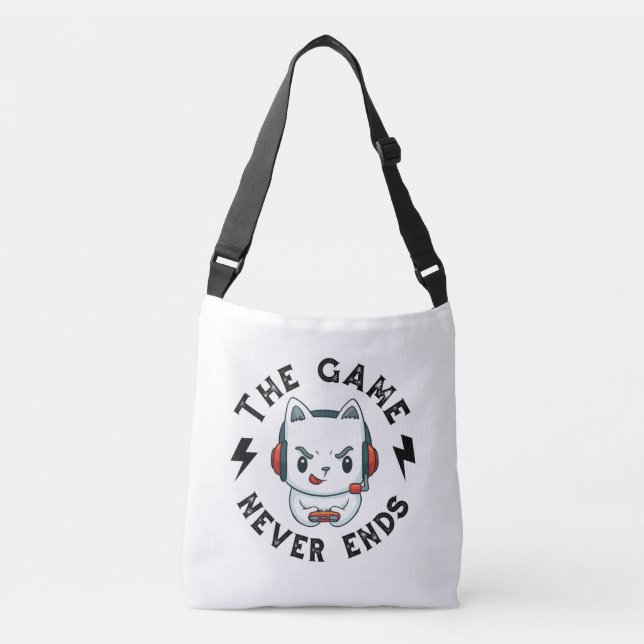 The Game never ends Crossbody Bag (Front)