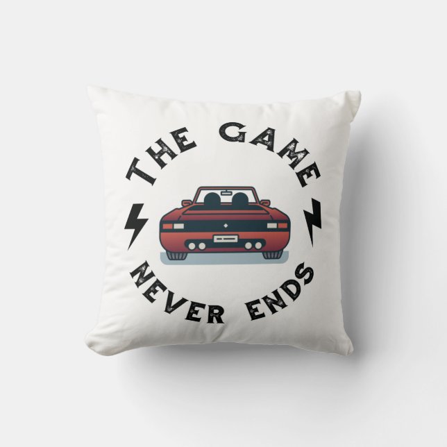 The Game never ends Cushion (Front)