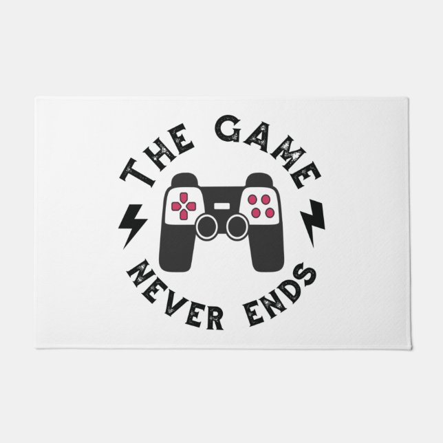 The Game never ends Doormat (Front)