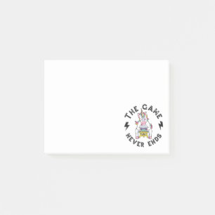 The Game never ends for Unicorns Post-it Notes