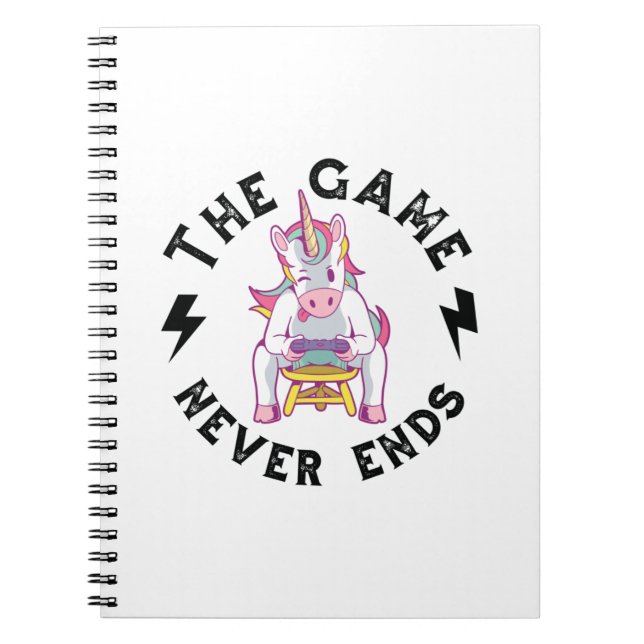 The Game never ends Notebook (Front)