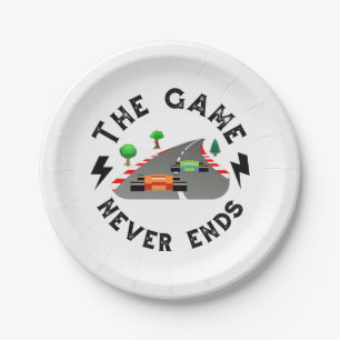 The Game never ends Paper Plate