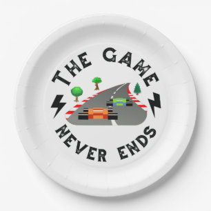 The Game never ends Paper Plate