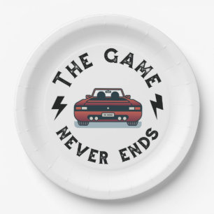 The Game never ends Paper Plate