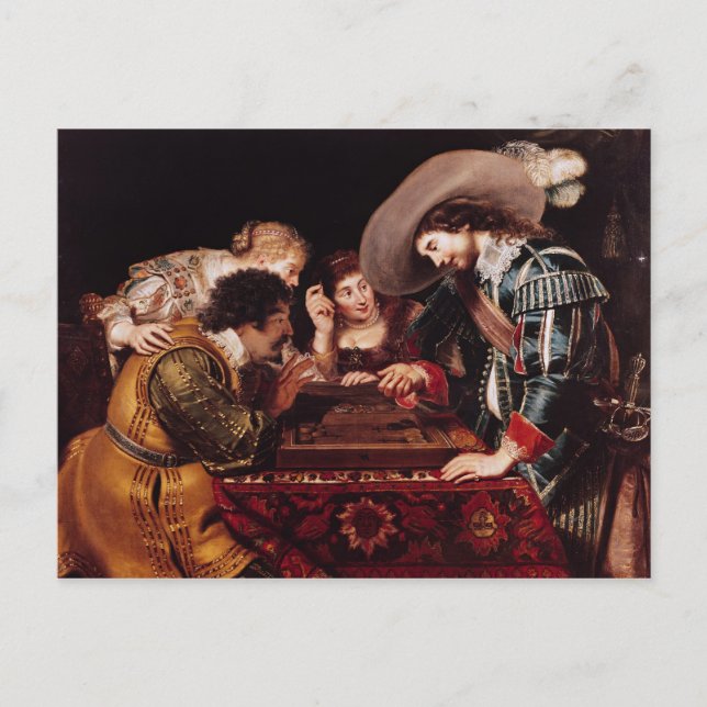 The Game of Backgammon Postcard (Front)