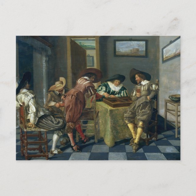 The Game of Backgammon Postcard (Front)