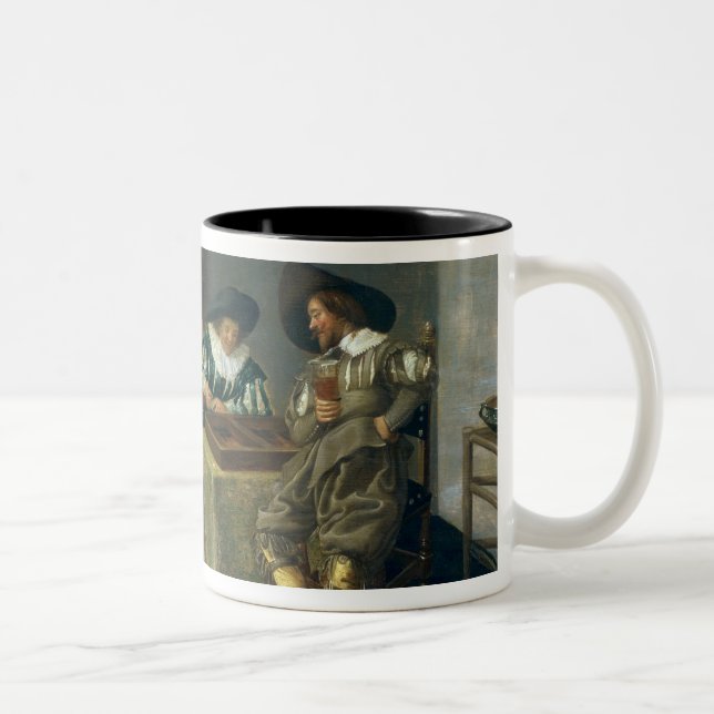The Game of Backgammon Two-Tone Coffee Mug (Right)
