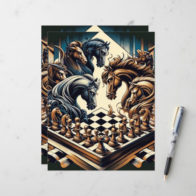 The game of knights – chess meets fantasy (Front/Back In Situ)