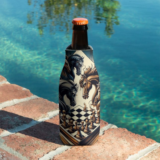 The game of knights – chess meets fantasy bottle cooler (In Situ Pool)