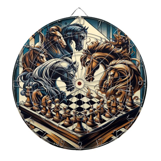 The game of knights – chess meets fantasy dartboard (Front)