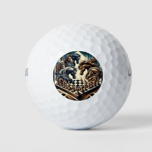 The game of knights – chess meets fantasy golf balls