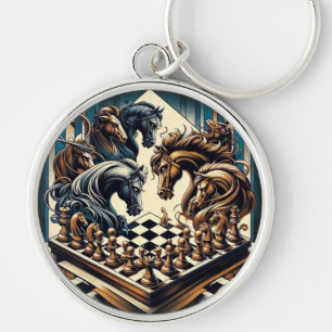 The game of knights – chess meets fantasy key ring
