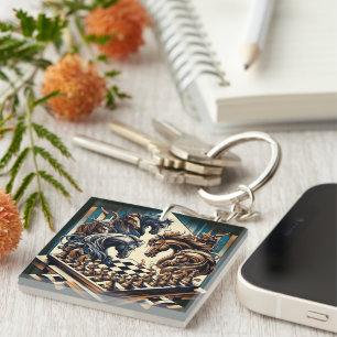 The game of knights – chess meets fantasy key ring