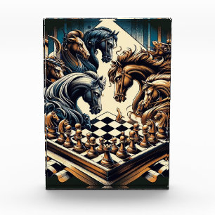 The game of knights – chess meets fantasy photo block