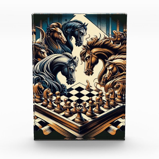 The game of knights – chess meets fantasy photo block (Front)