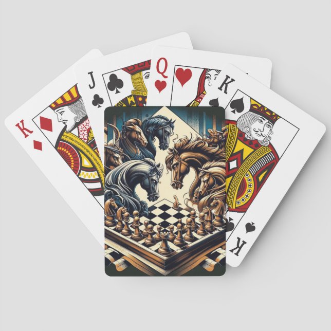 The game of knights – chess meets fantasy playing cards (Back)