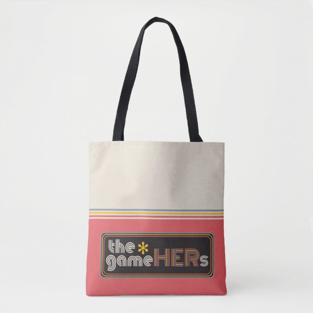 The*gameHERs Horizontal Logo Tote Bag (Front)