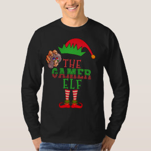 The Gamer Elf Christmas Family Matching Pajama T-Shirt