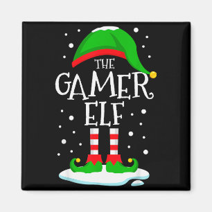 The Gamer Elf Christmas Family Matching Xmas Video Magnet