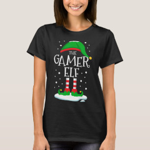 The Gamer Elf Christmas Family Matching Xmas Video T-Shirt
