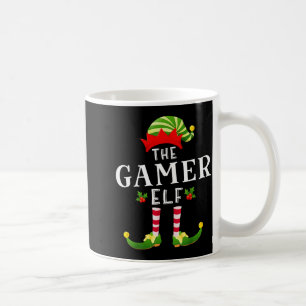 The Gamer Elf Christmas Matching Pajama  Coffee Mug