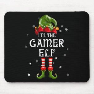 The Gamer Elf Fun Christmas Matching Family Mouse Pad